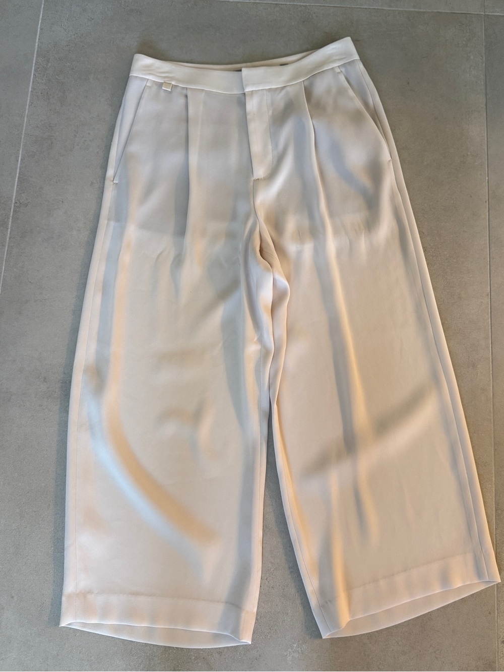 Vince Ivory Wide-Leg Trousers – Size 4